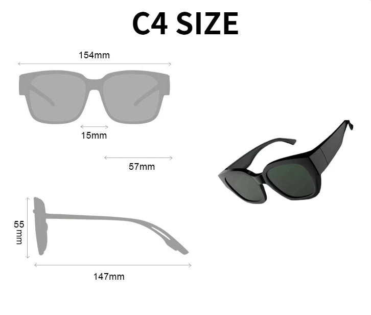 0.1s Color Changing Intelligent Photosensitive Polarized Smart Glasses Sunglasses Men Women Driving Cycling Fishing Sun Glasses