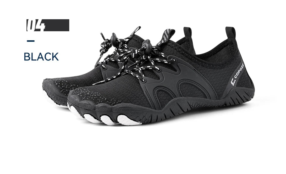 COPOZZ Unisex Water Shoes Barefoot Shoes Outdoor Beach Water Sports Upstream Aqua Shoes Sport Running Fitness Non-slip Sneakers