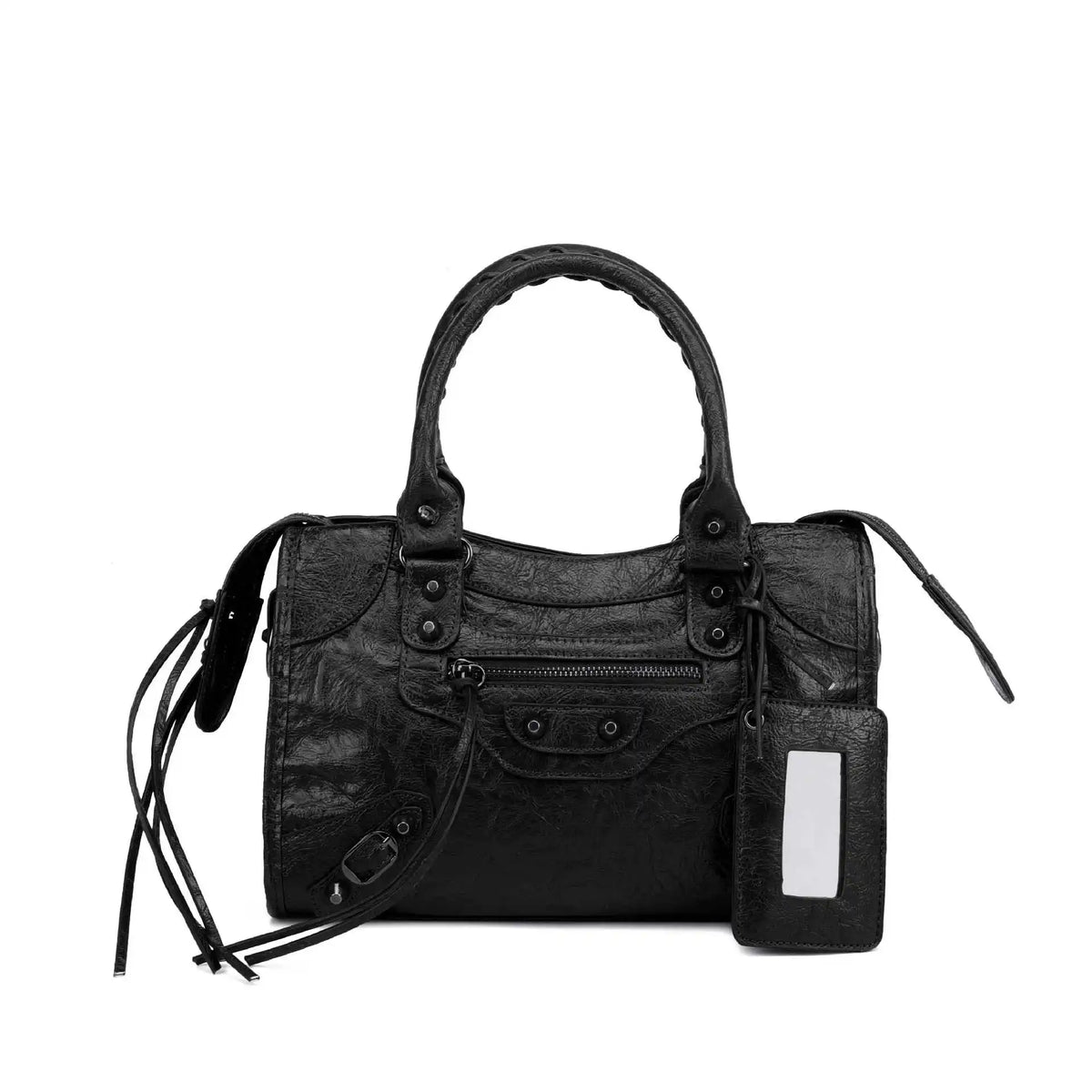 Luxury Designer City Motorcycle Shoulder Tote Bag for Women Large Capacity Autumn Winter Handbag Crossbody Stylish Women's Bag