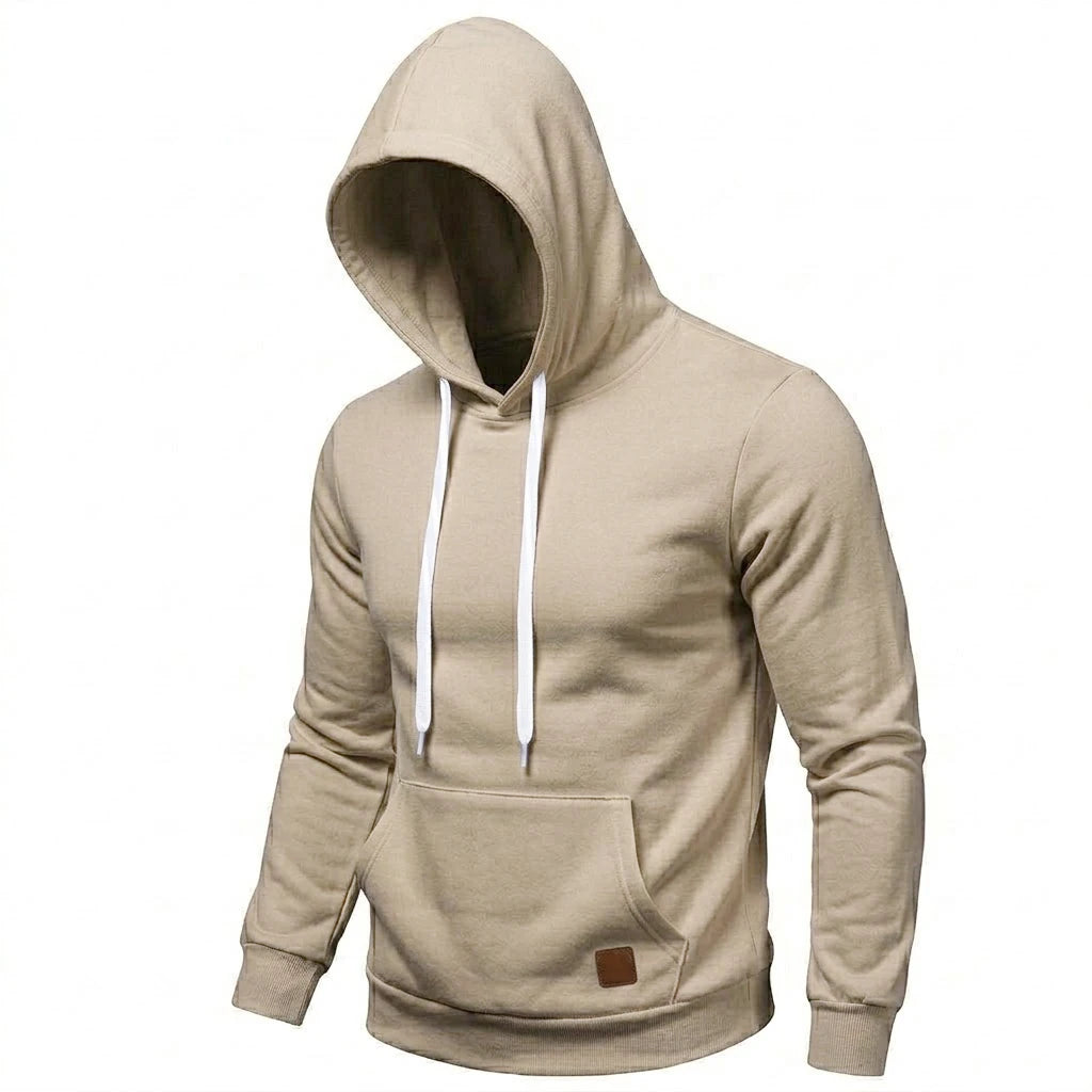 New Casual Men's Hoodie Drawstring Hoodies Male Sweatshirt Long Sleeve Coats Outdoor Streetwear Lightweight Gym Man Pullover