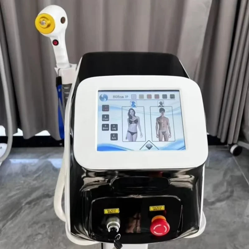 Newest 2000W 808nm diode l-aser 3 Wavelength 755 808 1064nm Hair Removal Machine Cooling Head Painless Epilator Face Body
