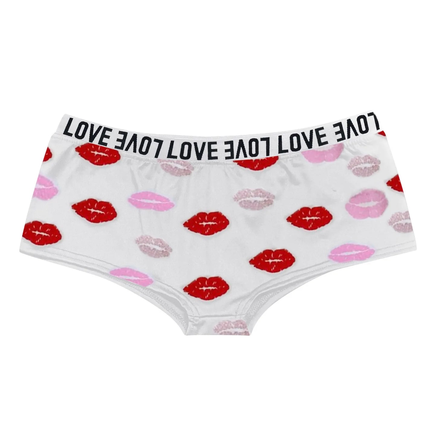 Women Love Print Sexy Boyshort High Waist Cotton Crotch Seamless Underwear For Women Hot Sexy Shaping Panties Calcinhas Sexy