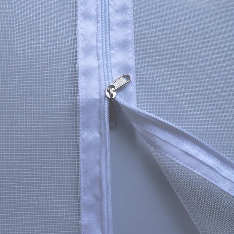 Window Mosquito Net Screen Mesh with Zipper Customized size white  Invisible Fiberglass Mesh Summer Prevent Mosquitoes Flies