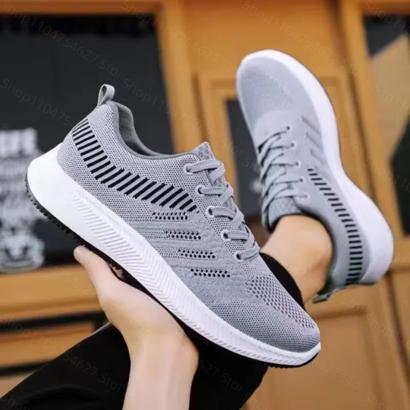 New wear-resistant thickened casual shoes for men, fashion sports shoes, breathable tennis, outdoor walking training tennis