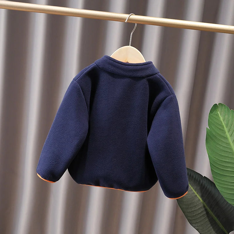 New Autumn Winter Baby Girls Clothes Boys Clothing Children Jacket Toddler Casual Thickened Costume Infant Coat Kids Sportswear