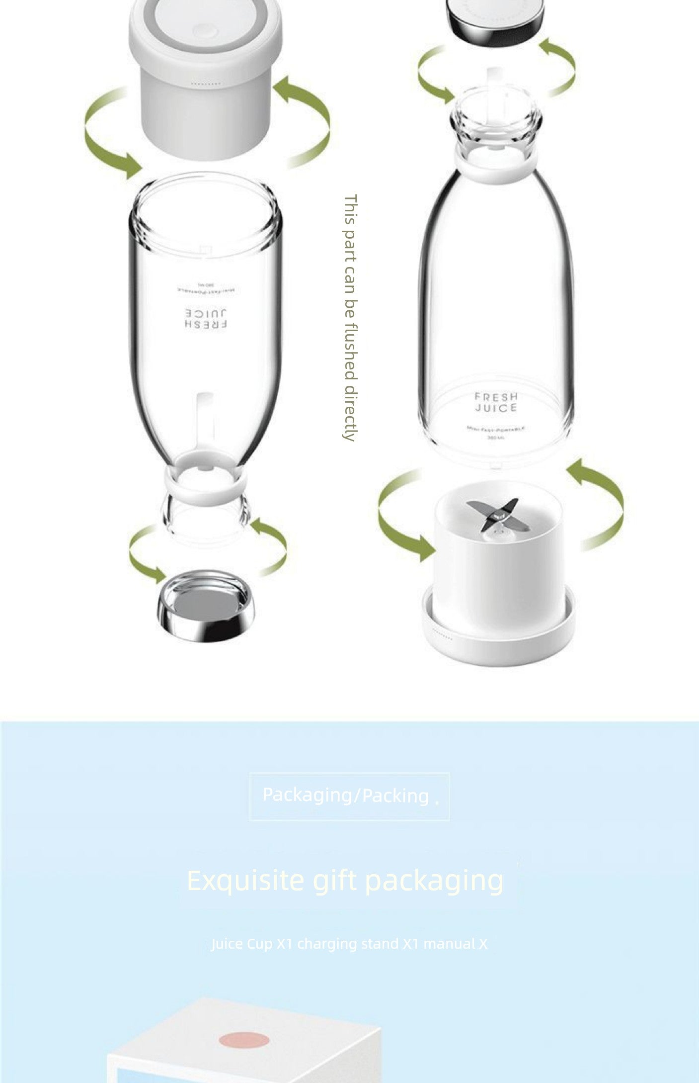 Portable Electric Juicer Cup 110 V220v Neutral US Juicer Canada Fruit Juicer Wireless USB