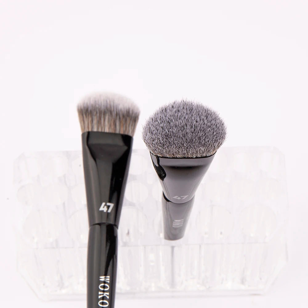 PRO 47 Foundation Brush Broom Foundation Shadow Brush Liquid Cream Blending Blush Angled Professional Makeup Brush Cosmetic Tool