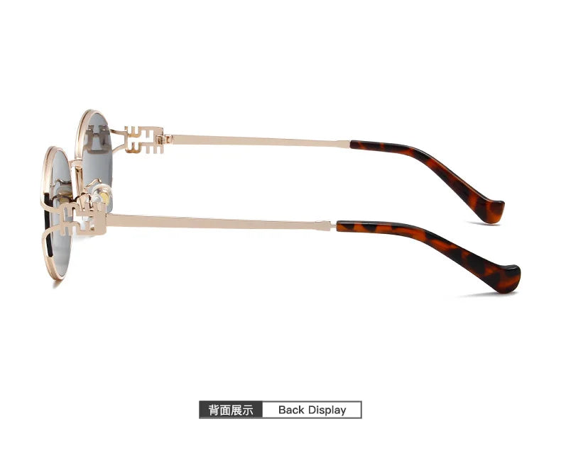Fashion Oval Sunglasses Women Men Luxury Designer Metal Frames Sun Glasses Female Gradient Shades Eyewear UV400 De Sol Oculos