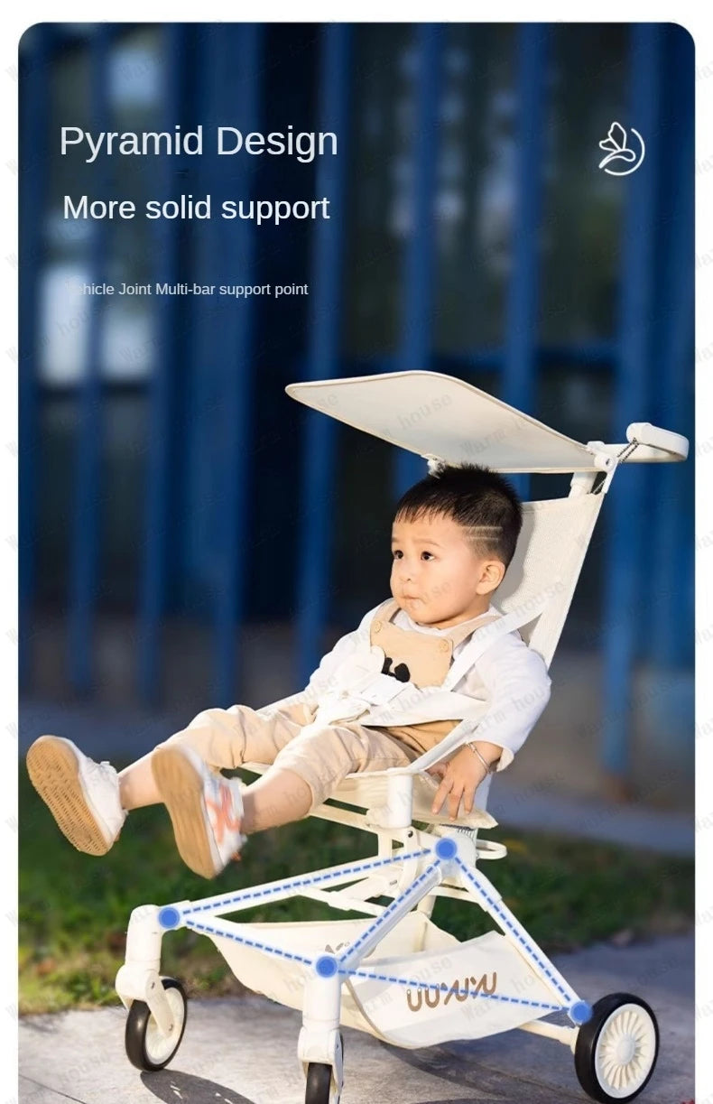 2025 new high-view baby stroller Ultra-light foldable travel stroller Portable outdoor baby Carriage Comfortable stroller
