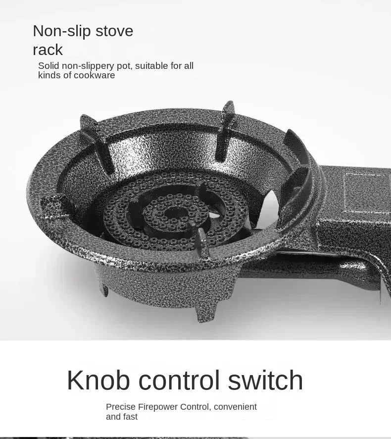 Powerful Gas Stove for Home and Commercial Cooking - Compatible with Natural Gas and LPG AN