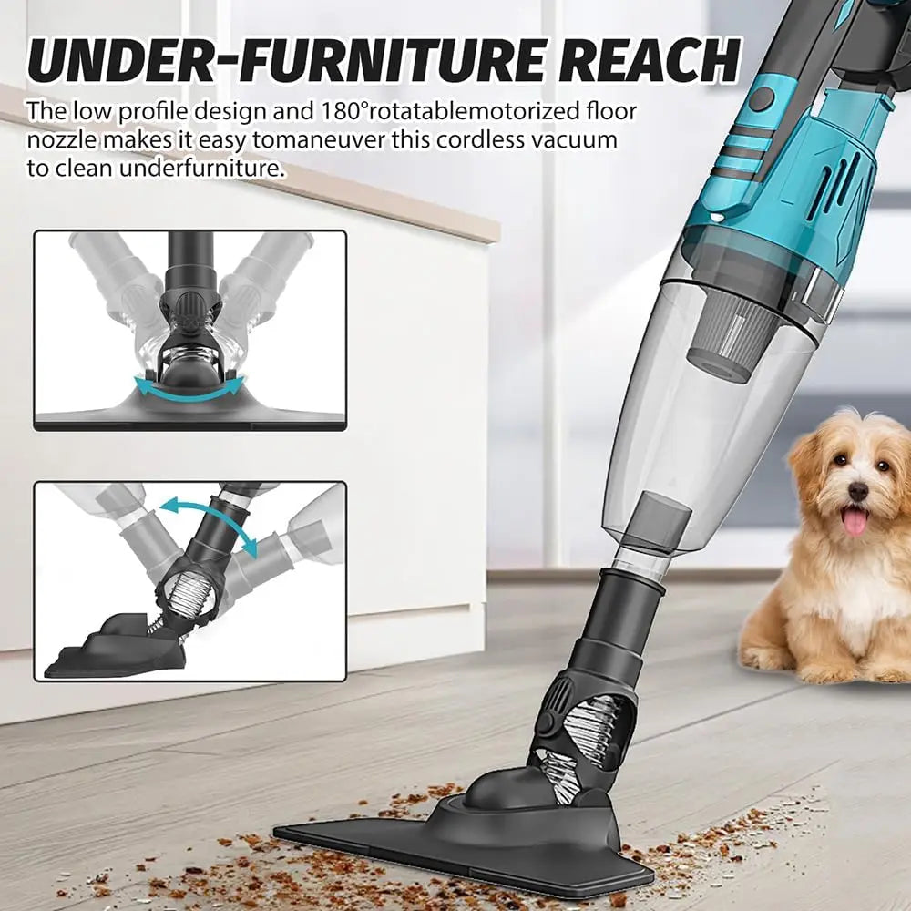 Wireless Car Vacuum Cleaner,Compatible with Makita 18V BL1830,2-in-1 Handheld Vacuum Cleaner,with 3 Filter,Lightweight,for Clean