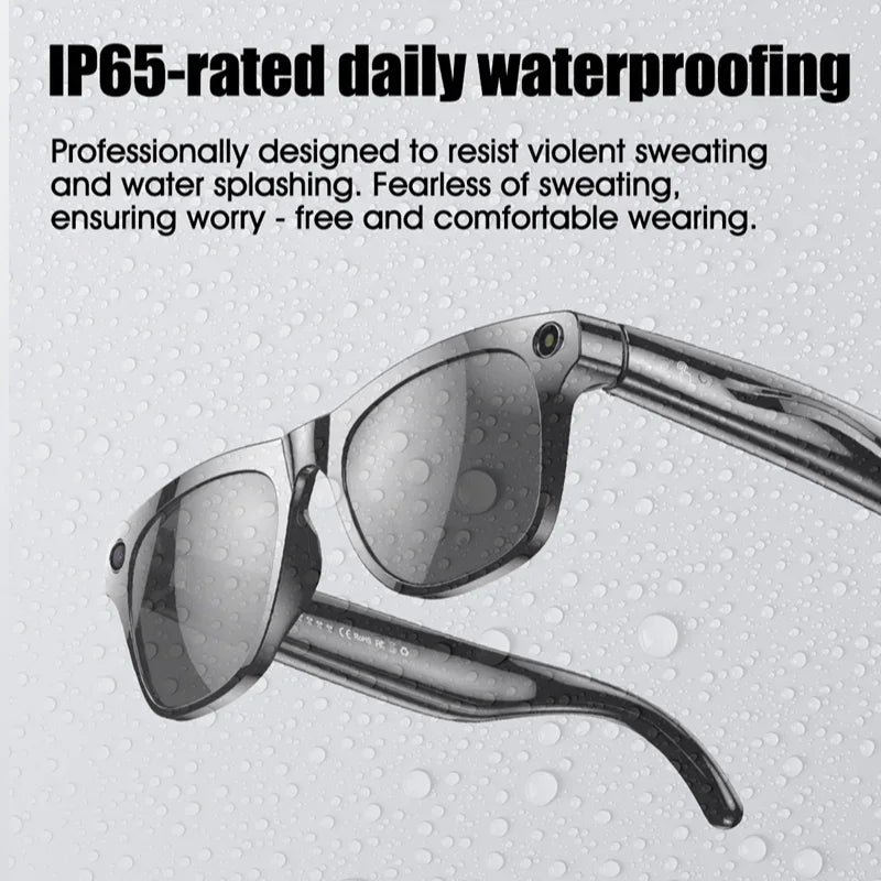 Xiaomi AI Smart Camera Glasses 6K HD With Long-lasting Battery Voice Assistant Control Calling Music Outdoor Photo-grey Glasses