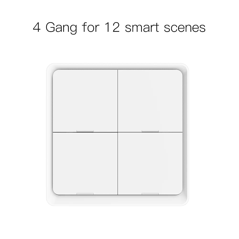 Moes ZigBee Wireless Scene Switch 12 control modes Handheld Push Button Setup Home Automation Scenario Tuya Smart Devices