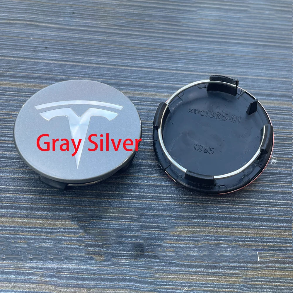 4pcs 56mm Applicable to Tesla original wheel hub cover Model3 Model Y Model S X wheel hub tire center cover logo