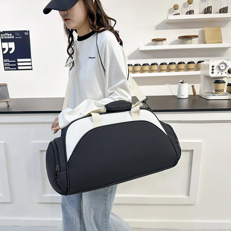 Fitness Bag Custom Logo Dry Wet Separation Travel Bag Personalized Sports Bag DIY Name Gym Bag