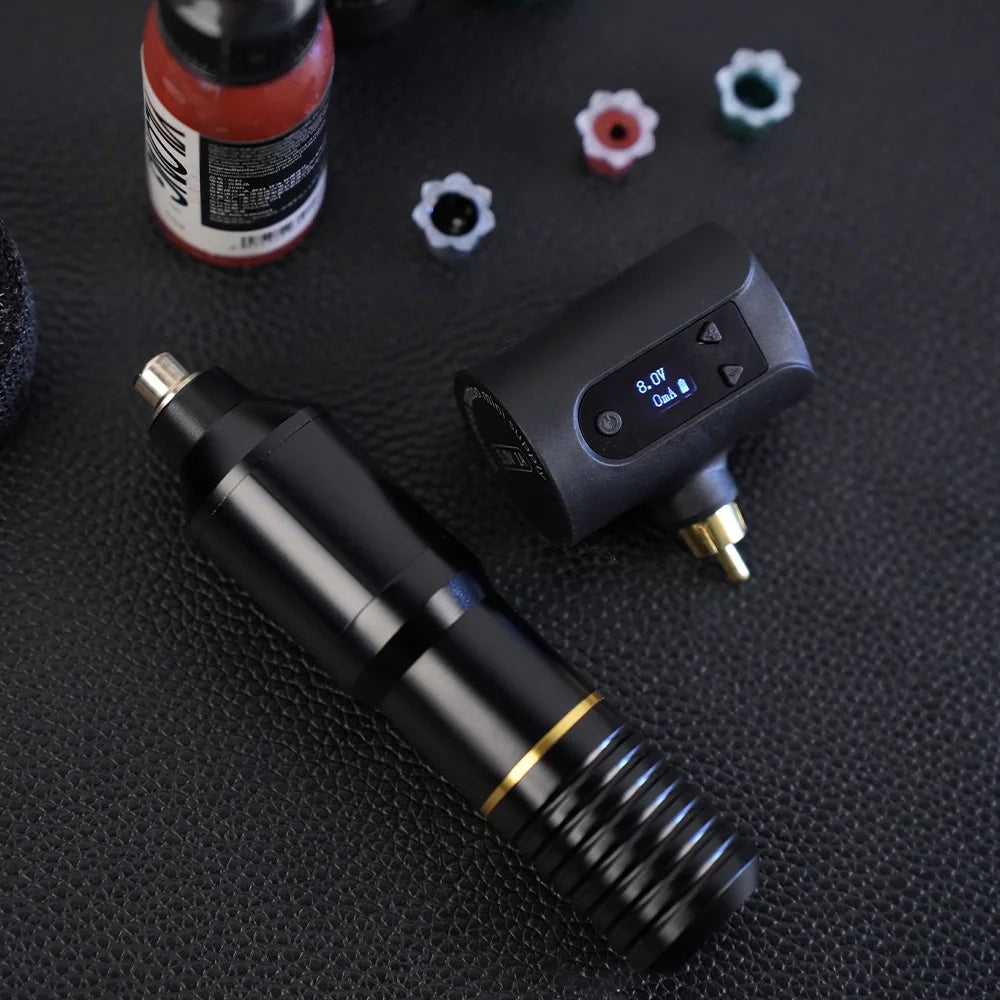 YILONG Wireless Tattoo Gun Kit With 1400MAH Power Professional Rotary Tattoo Machine Pen Set for Tattoo Artist and Beginners