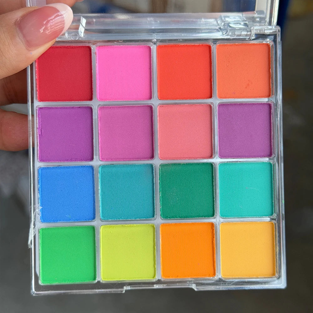 40-Colors Nail Eyeshadow Palette Solid Gradient Nail Art Rubbing Powder - Highly Pigmented Shimmer Makeup Palette Matte Nail Dec