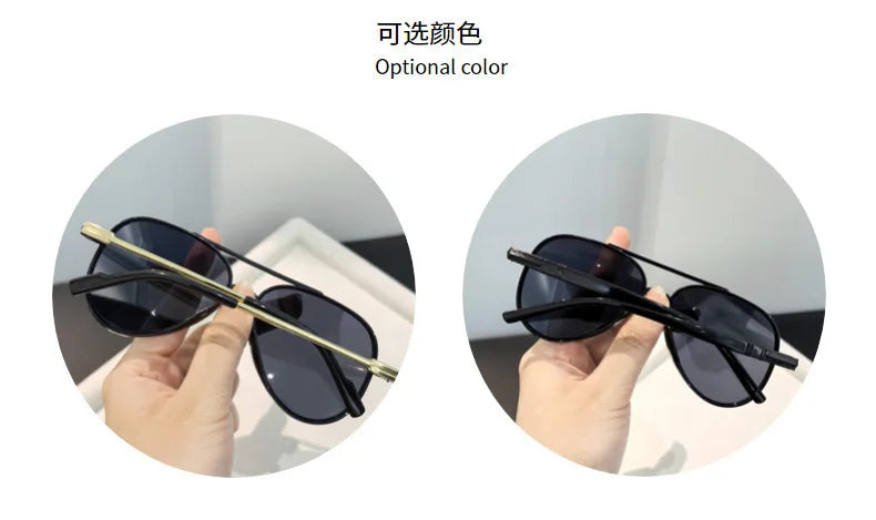 Classic Sunglass for Men Aviator Oversized Frame Outdoor Sports Anti-UV Driving Sunglasses Glasses UV400 Wome Eyewear
