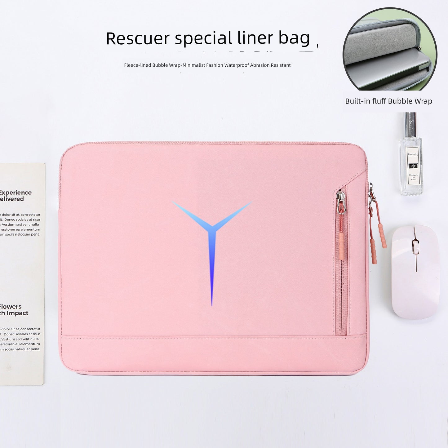 Suitable for Lenovo Saver Y9000p Laptop Liner Bag Y9000 Game Book R9000/Y7000 Waterproof 2025 Shockproof Fleece-lined Protective Case 15.6-Inch/16-Inch Computer Bag