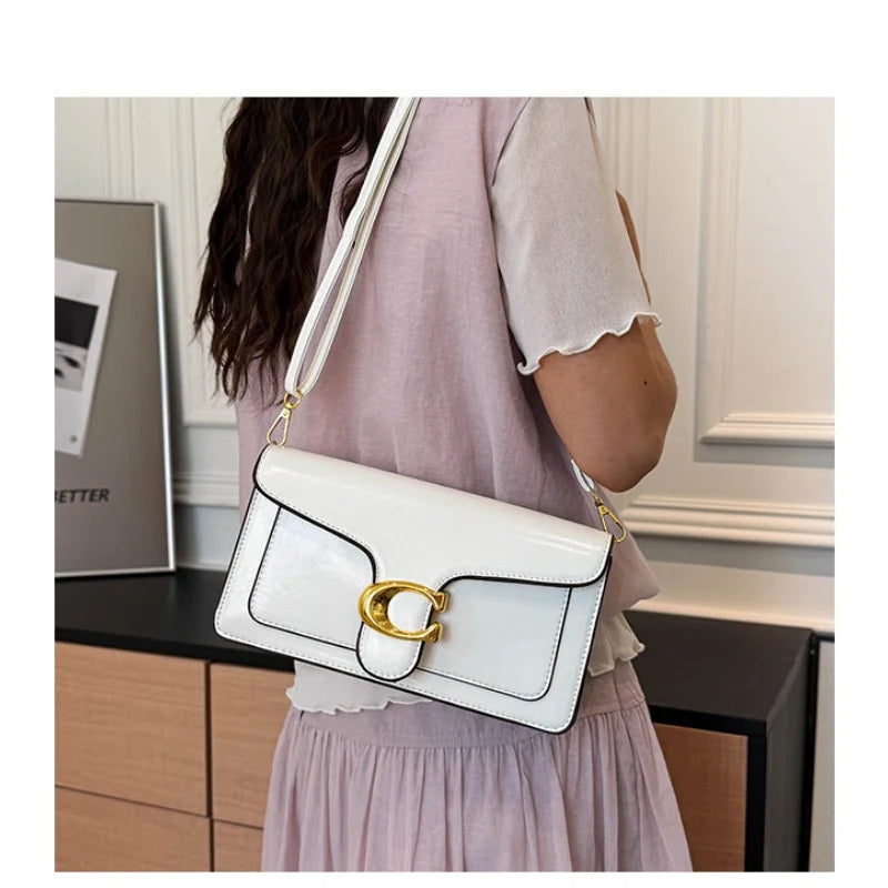 Double-Strap Small Square Crossbody Bag – Stylish Underarm Shoulder Purse For Women, Fashionable Classic Shoulder Bag 2026