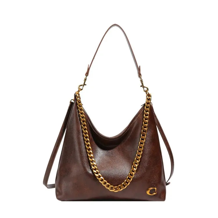 Luxury Brand Trendy Diaper Bag Stylish Leather Crossbody Handbag For Women Elegant Messenger Purse Minimalist Chic