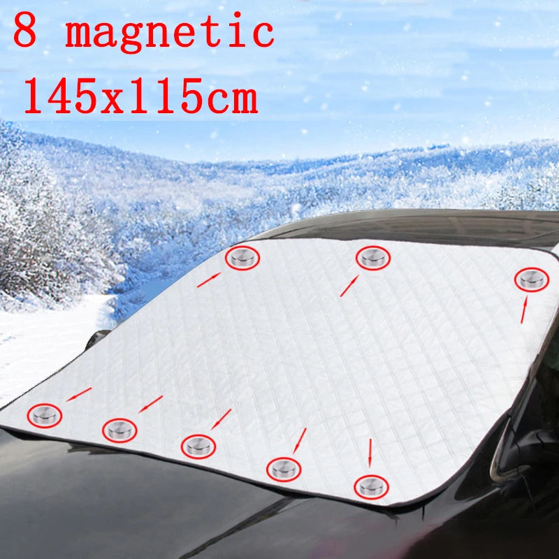 Winter Car Snow Shield Shade Front Windshield Anti-frost Antifreeze Sunshade Cover Sun Shade Protector Auto Exterior Accessories