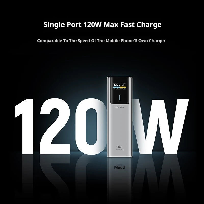 CUKTECH No.10 150w Power Bank Two-Way Fast Charge 10000mAh Portable Powerbank Fast Charging For iPhone16 15 14pro Max Huawei