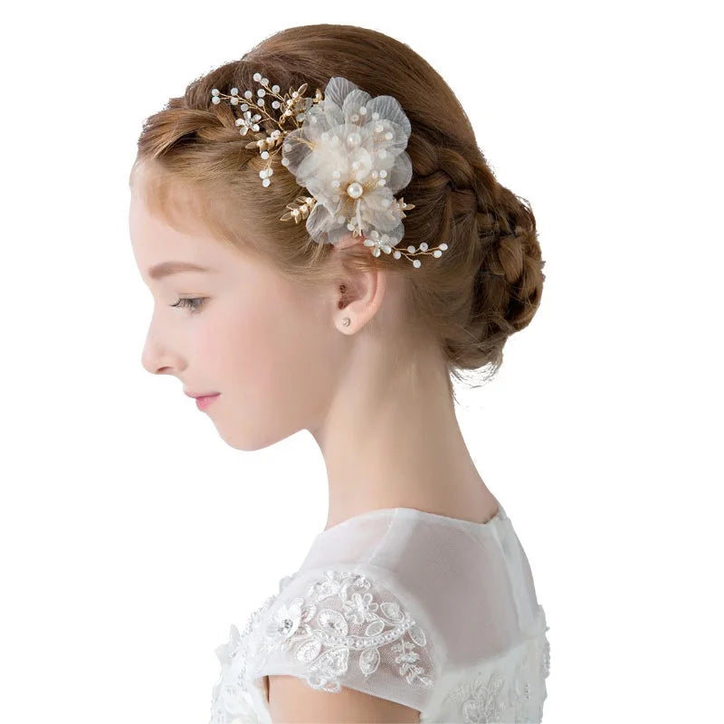 Girls' Hair Accessories, Children's Headdress, Wreath, Head Flower, Performance Accessories, Headdress Side Clip, New
