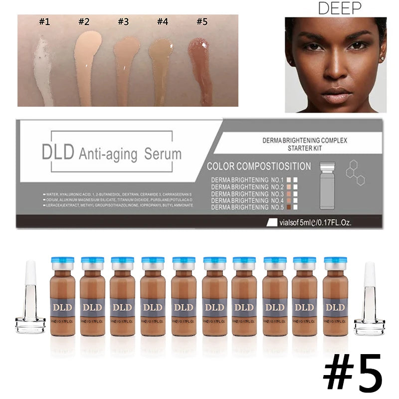 10 vials Korean 5ml BB Cream Glow Beginner Starter Kit Facial Moisturising Sunscreen Essence Foundation Cream Skin Care