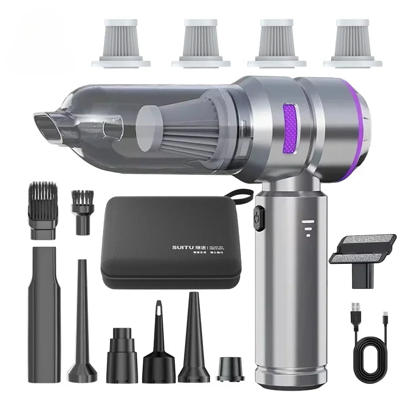 Car Vacuum Cleaner High Power Portable Handheld Wireless Brushless Motor Cleaning Machine Powerful Air Duster for Home Appliance