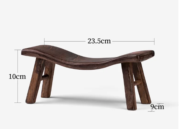 Chicken Wing Wooden Footstool, Cervical Vertebra Pillow, Solid Wood Footstool, Cool Red Rose Pear Hardwood, Multi-functional Sle