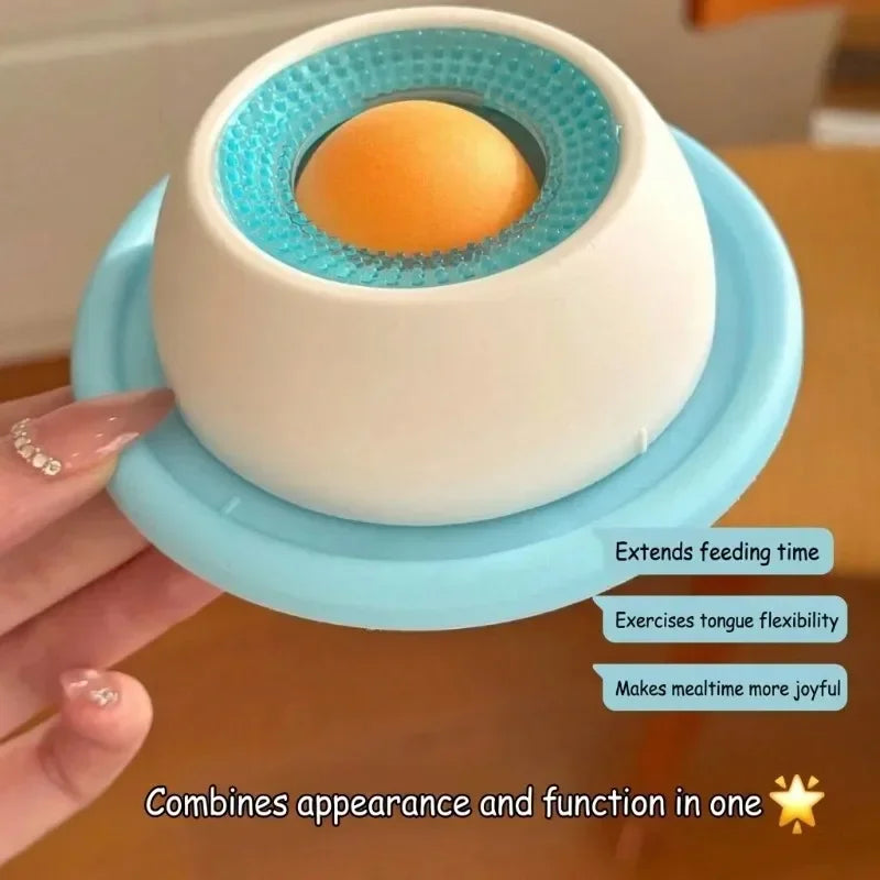 Pet Lick Feeder Bowl Slow Feeder for Dogs Cats Anti Anxiety Interactive Treat Toy Non-Slip Suction Licking Mat for Oral Care