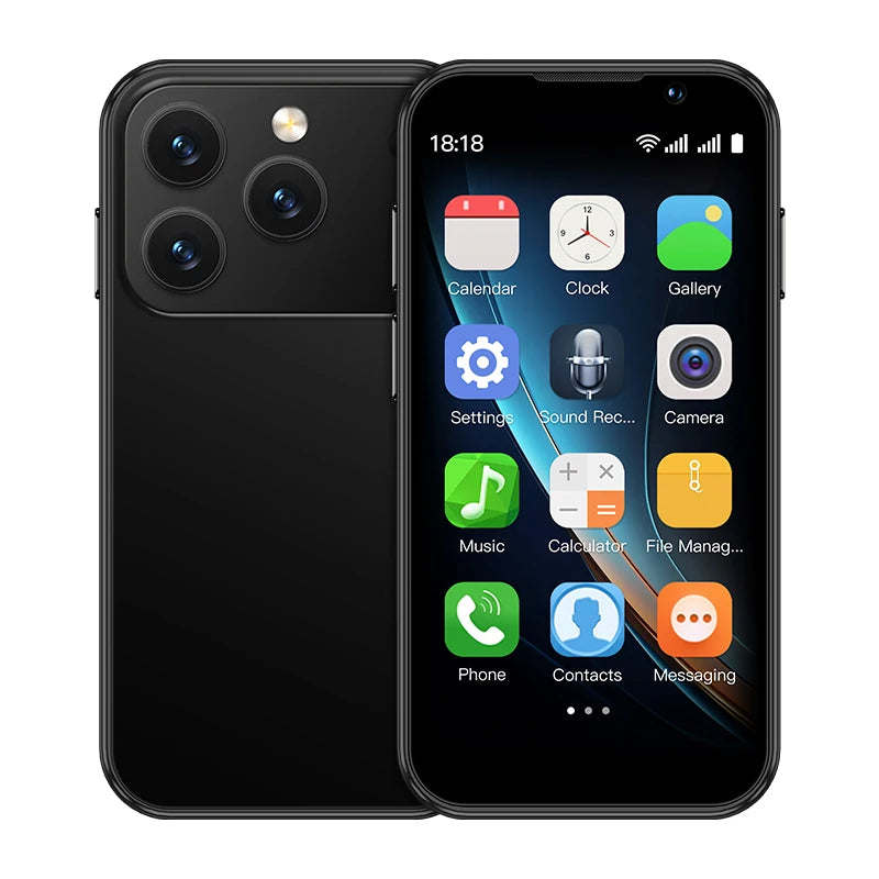 SOYES i17 Mini Smartphone 3.0" Screen 2GB RAM 16GB ROM Dual SIM Standby Dual Camera Android 9.0 Small Mobile Phone