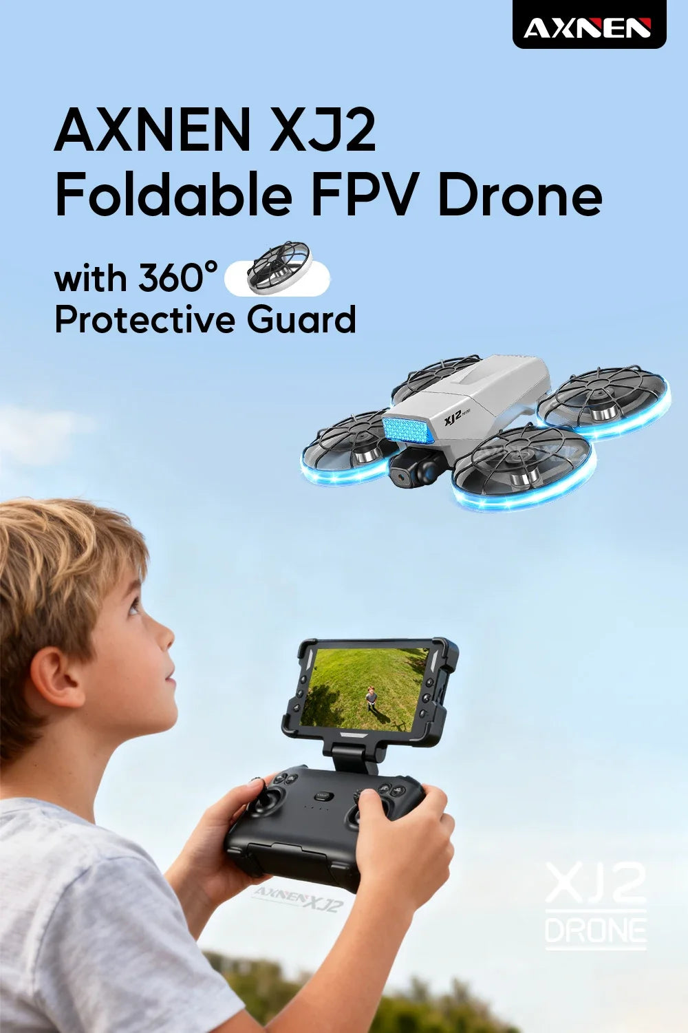 XJ2 Mini Drone 8K HD Camera, Foldable Brushless RC Quadcopter, Remote Control Toy for Kids Teens Beginners Gift Drone