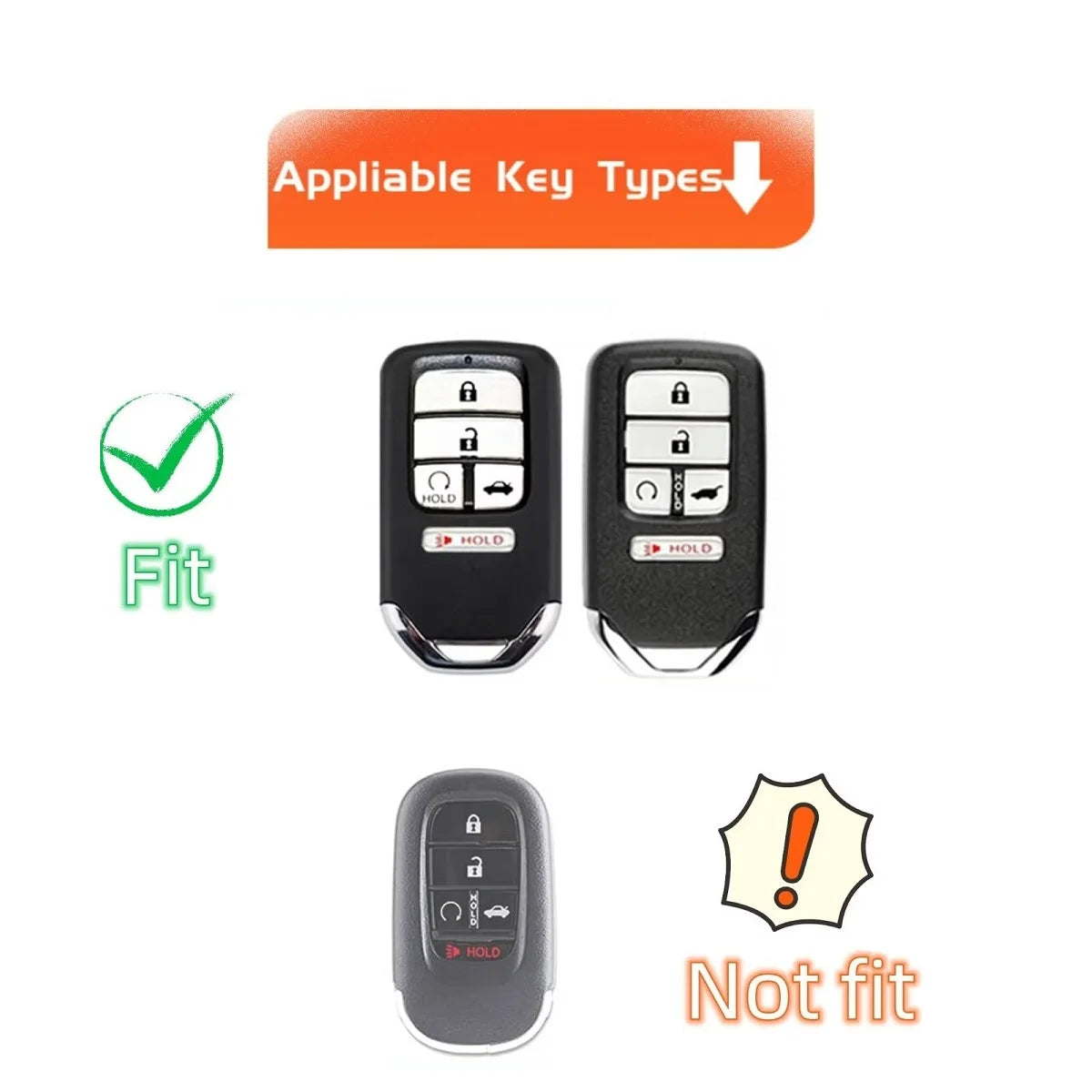 Soft TPU Key Fob Cover for Honda Accord Civic Cr-V Hr-V Fit Odyssey Jed Crosstour Crider Car Accessories