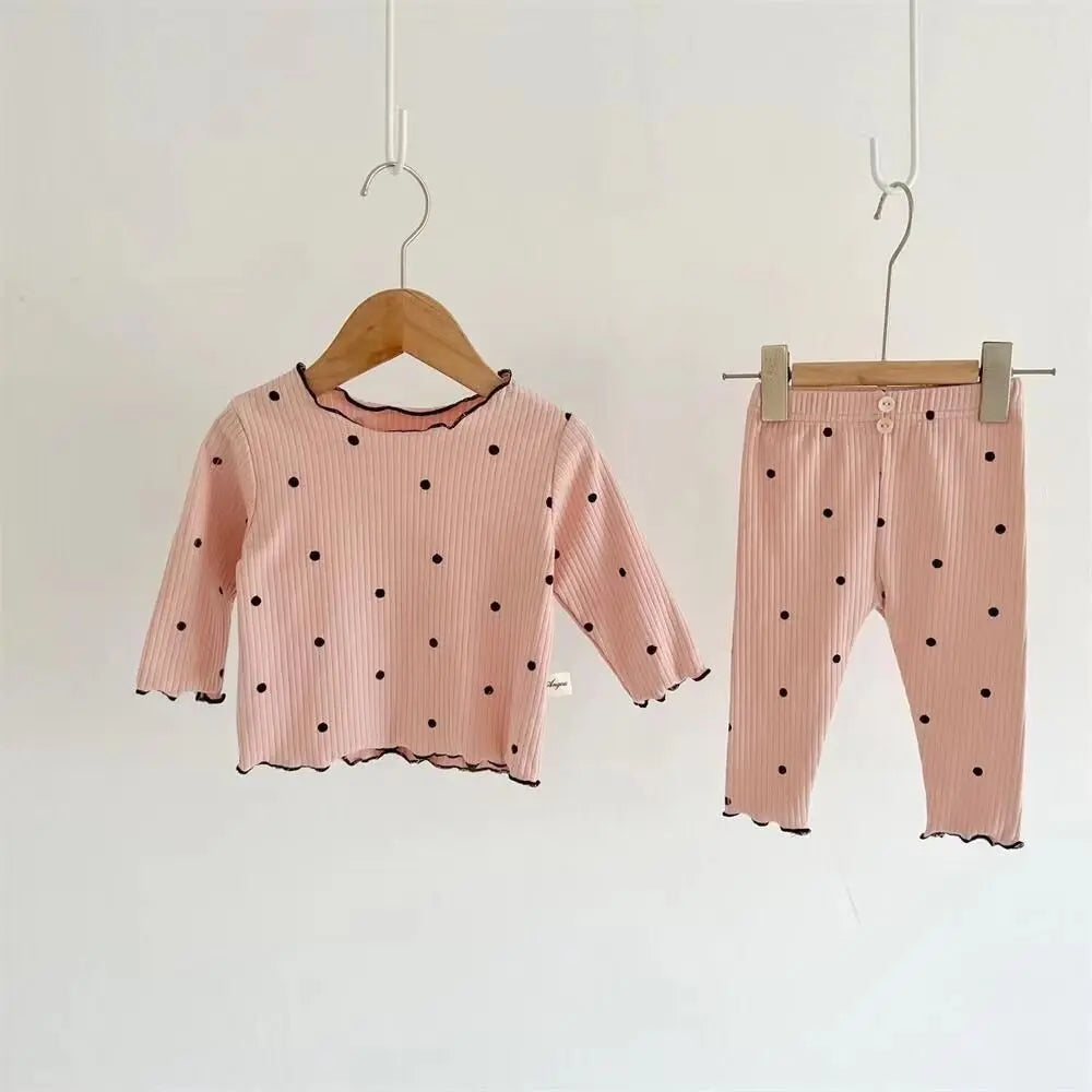 Little Girls Long sleeves Ice Silk Pajamas Set Toddler Kids 2 Piece Sleepwear Short Sleeve Loungewear Clothes Set