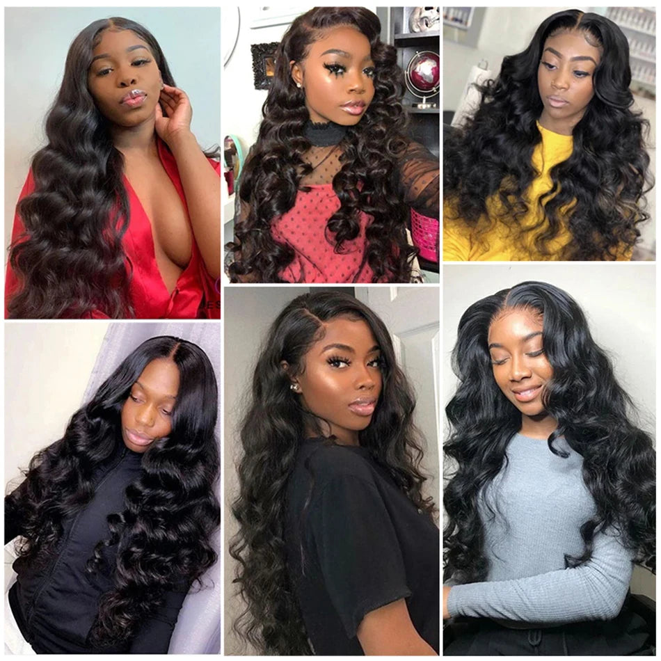 Malaysian Loose Wave Bundles With Frontal Unprocessed Virgin Human Hair Closure and 3 4 Bundles Loose Wave Bundles With Closure