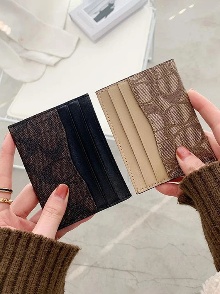 Luxury Design Wallets for Women Multi-Function Card Holder PU Leather Female Small Card Bag Short Women's Purse