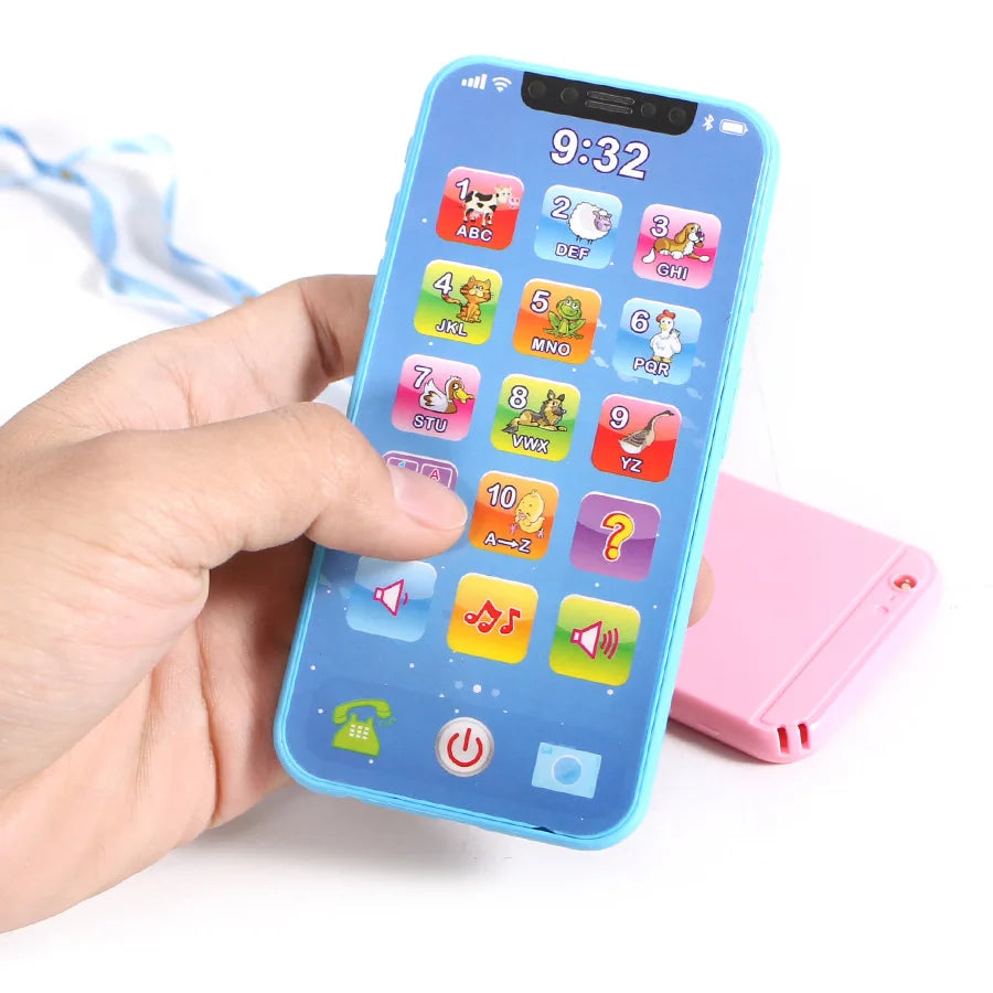 Baby Learning Simulation Mobile Phone Music Toys Early Education English/Russian Learning Machine Children's Vocal Toys