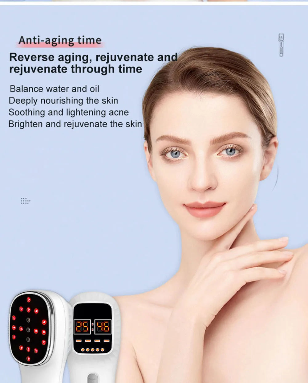 650nm+808nm Handheld Face Body Red Light Infrared Beauty Device Skin Rejuvenation Muscle Joint Body Fatigue Relief Health Care