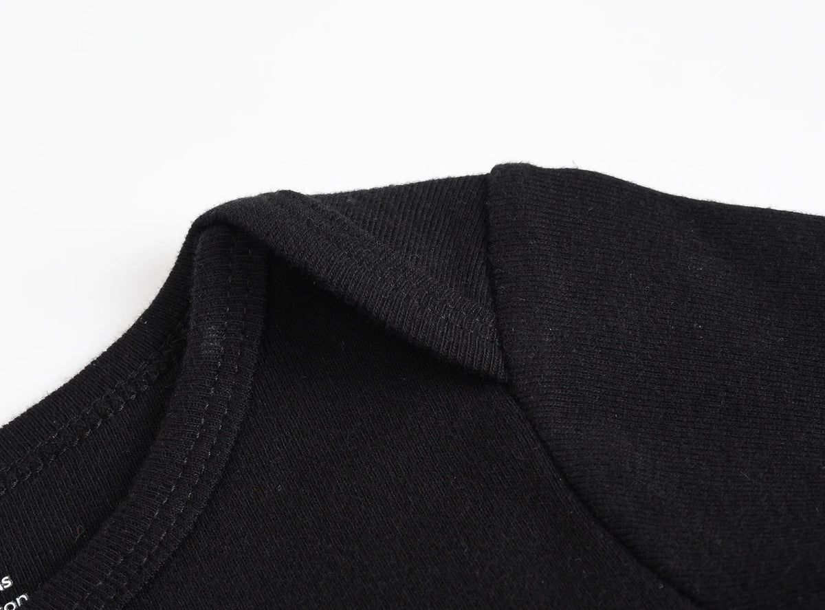 Honeyzone 3PCS Black Baby Boy Clothes Sets Long Sleeve Bodysuit Cotton Soft Jumpsuits Underwear Newborn Loungewear Infant Outfit