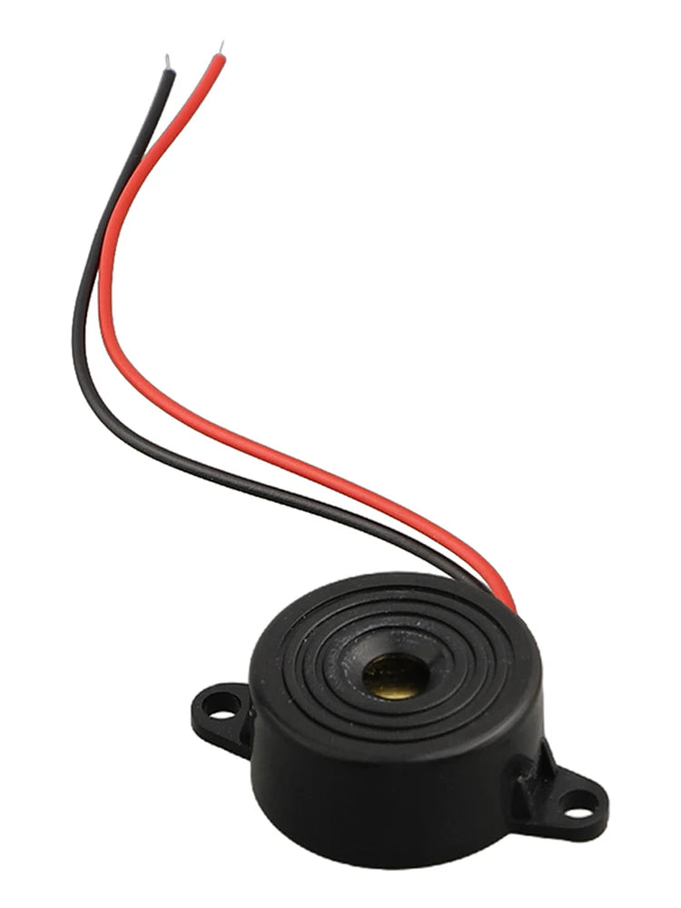 6 Alarm Horn Active Sounder Buzzer Anti-theft Device DC 3-24V Electronic Buzzer Small Enclosed Piezo Electric Beeper With Wires