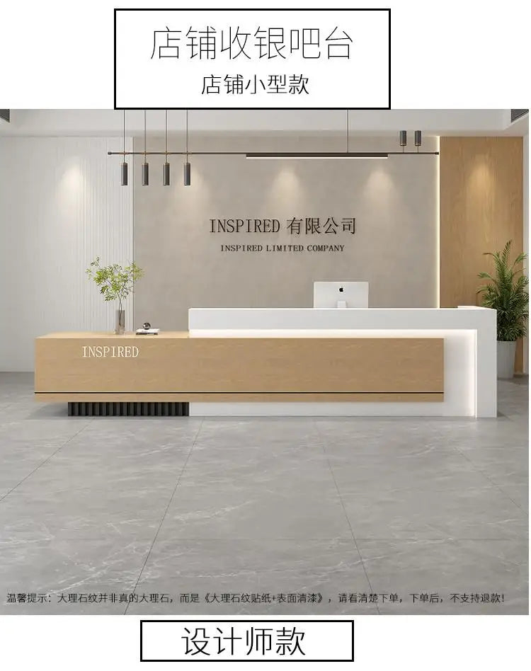 Luxury Reception Desks Modern Display Decorations Reception Desk Accessories Escritorio De Recepcion Commercial Furniture