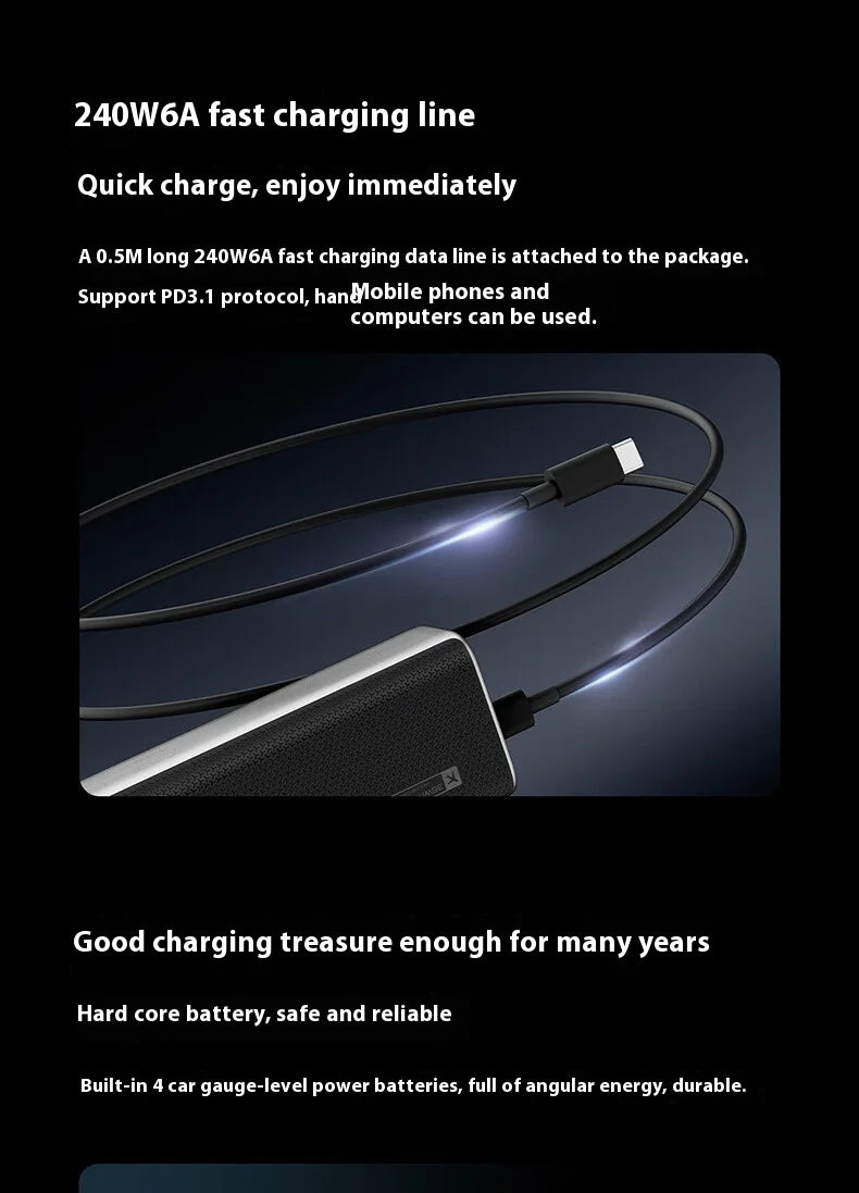 CUKTECH No.10 150w Power Bank Two-Way Fast Charge 10000mAh Portable Powerbank Fast Charging For iPhone16 15 14pro Max Huawei