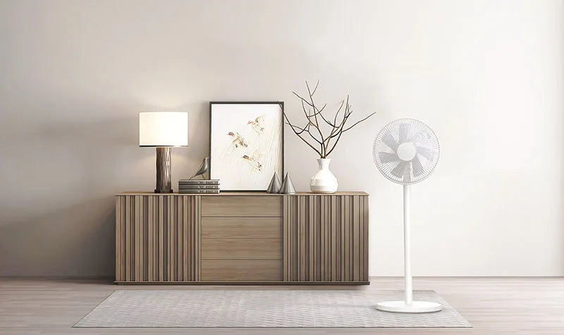 MIJIA Floor Fan,7 Blade,Adjustable Wide-Angle 90°,Home Fan For Living Room,Support Connect MI HOME APP Wired Fan