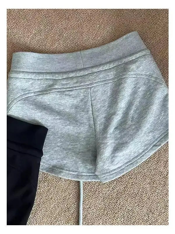 Nicemix Red Spicy Girl Casual Sports Shorts for Women Summer New Drawstring Yoga Wrap Hip Slimming High Waist Tight Shorts