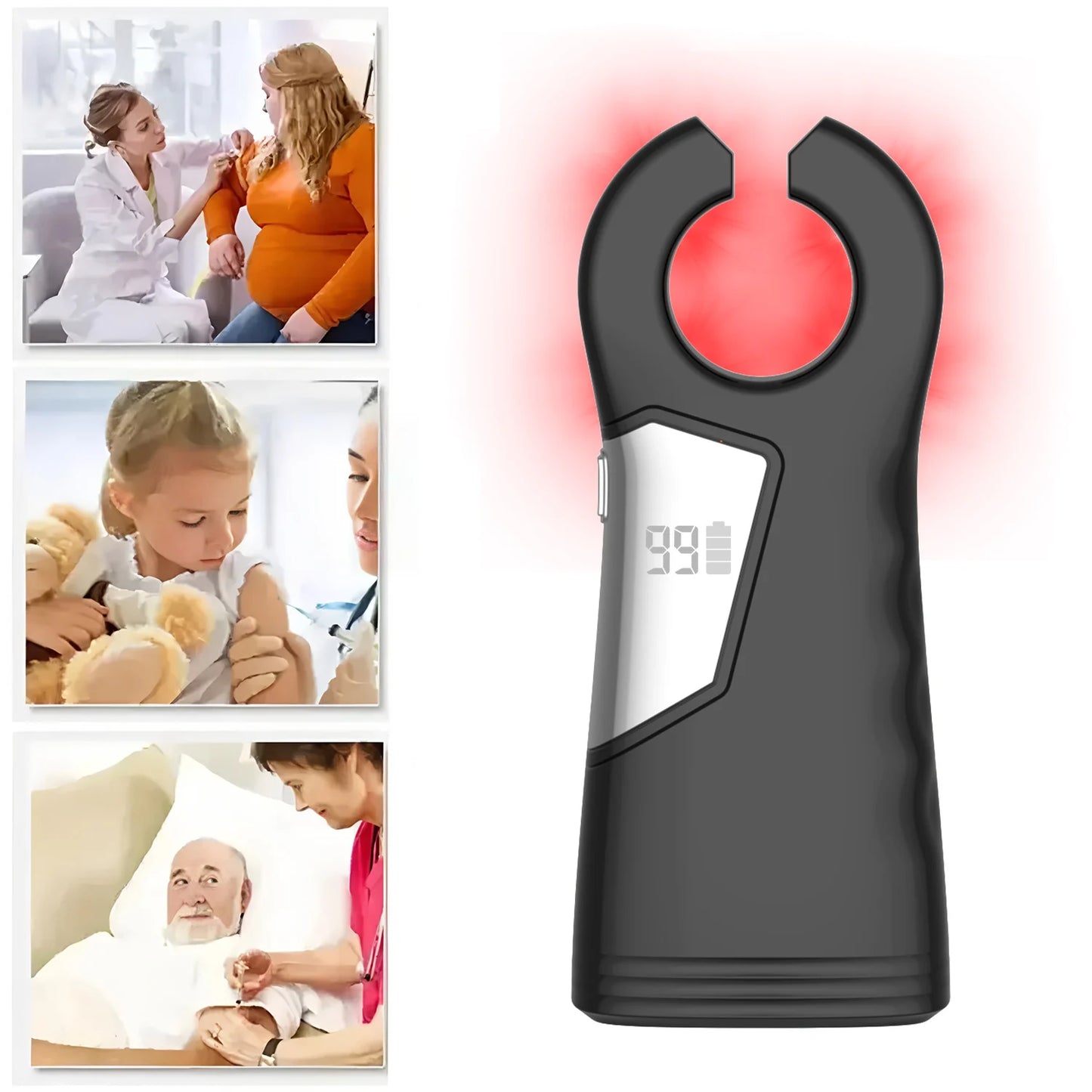 AiQUE Charging Vein Locator Injection Help Handheld Infrared Vascular Finder Detector Scanner Vein Viewer Light Device Home