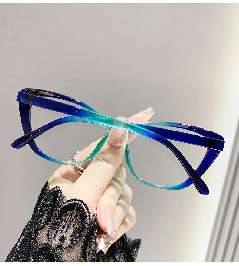 Fashion Ladies Reading Glasses Women Men Trendy Luxury Design Presbyopia Eyeglasses Cat Eye Anti-blue Light Eyewear for Female