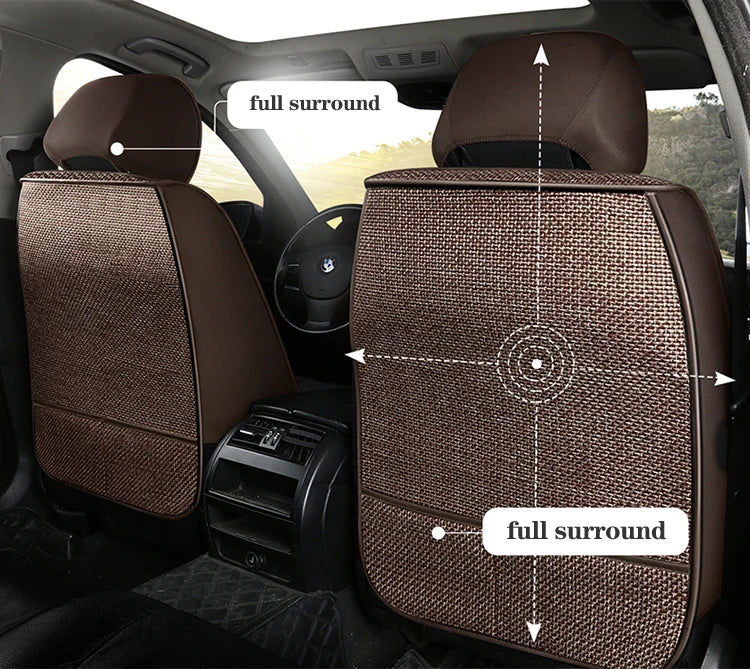 Universal Flax Car Seat Cover For Suzuki Grand Vitara SX4 Swift Ignis Auto Accessories Interior Breathable Protector Pads 차량용품