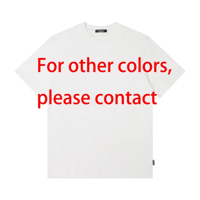 Men's customized T-shirt with their own logo, text, and photos printed on the front and back, customized high-end gifts, Europea